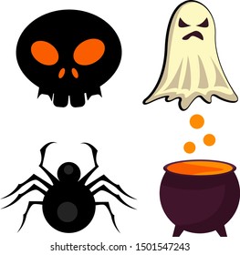 Halloween icon set VECTOR - Vector