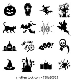 Halloween icon set VECTOR 