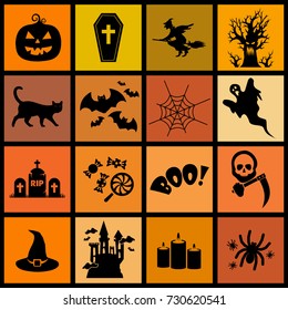 Halloween icon set VECTOR