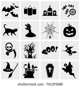 Halloween icon set VECTOR