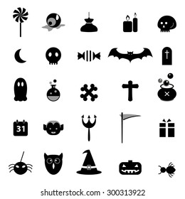 Halloween icon set vector eps 10