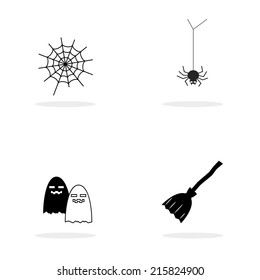 Halloween icon set. Vector illustration design.