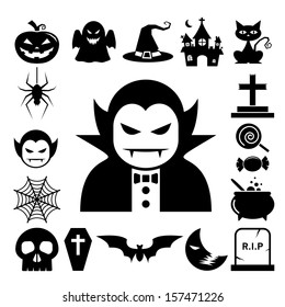 Halloween-Icon-Set.Illustrator eps10