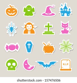 Halloween icon set.Illustrator eps10