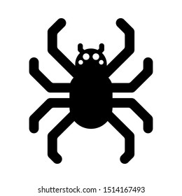 Halloween icon, spider icon, vector