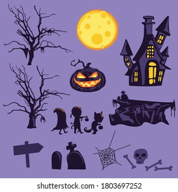 Halloween Icon for spooky night.