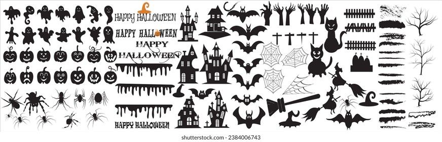 Halloween icon vector Collection. Vector illustration .