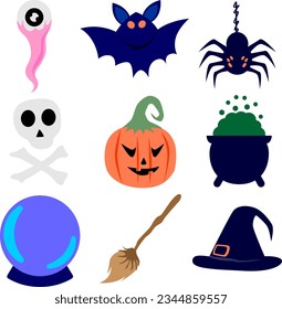 Halloween icon vector element Collection