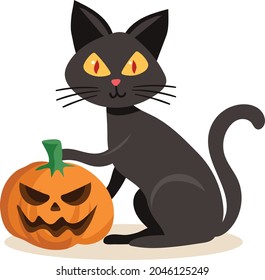 Halloween.Cat icon vector illustration design