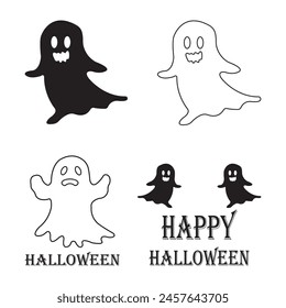 Halloween icon vector illustration simple design