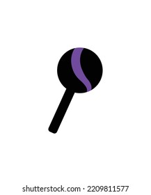 Vector de icono de Halloween aislado en un fondo blanco. Perfecto para colorear libros, textiles, ícono, web, pintura, libros para niños, estampado de camisetas