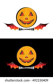 Halloween icon Vector on Black and White background