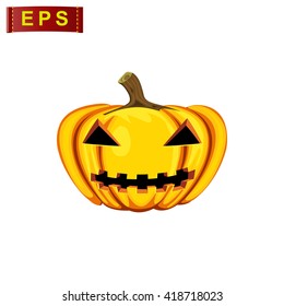 halloween icon, vector halloween pumpkin icon, isolated pumpkin icon