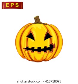 halloween icon, vector halloween pumpkin icon, isolated pumpkin icon