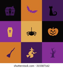 Halloween Icon Vector Set. Icons pack. 