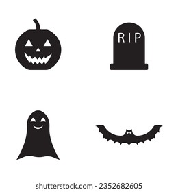 halloween icon vector template illustration logo design