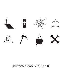 halloween icon vector template illustration logo design