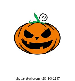 Los vectores de iconos de Halloween son naranja y negro