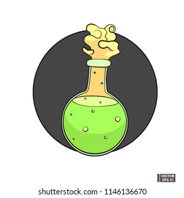Halloween icon. Witch's potion.