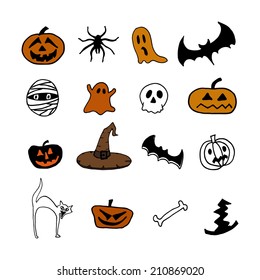 Halloween icons