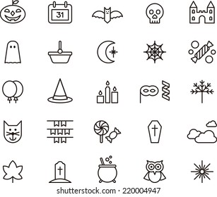 Halloween icons