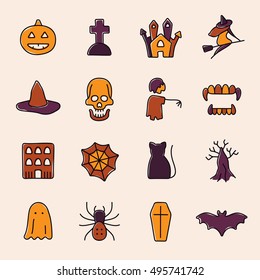 Halloween icons