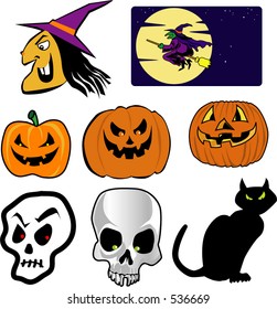 Halloween icons