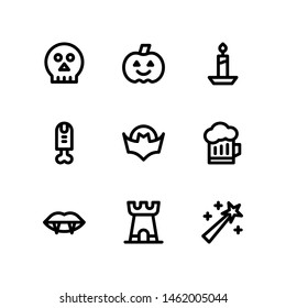 Halloween icons in for any purposes. Perfect for website mobile app presentation and any other projects