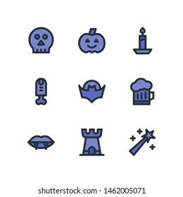 Halloween icons in for any purposes. Perfect for website mobile app presentation and any other projects