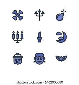 Halloween icons in for any purposes. Perfect for website mobile app presentation and any other projects