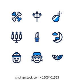 Halloween icons in for any purposes. Perfect for website mobile app presentation and any other projects