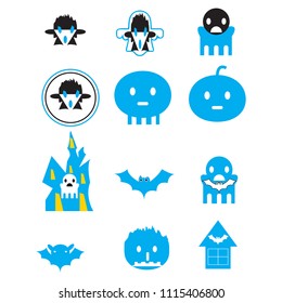 Halloween  Icons  - Blue Version