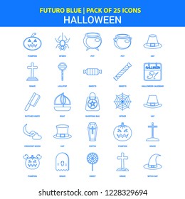 Halloween Icons - Futuro Blue 25 Icon pack