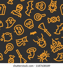 halloween icons pattern