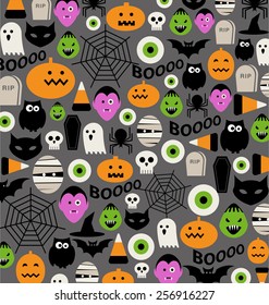 halloween icons pattern