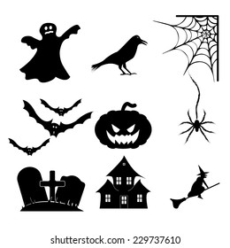 Halloween icons set