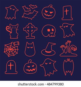Halloween Icons Set