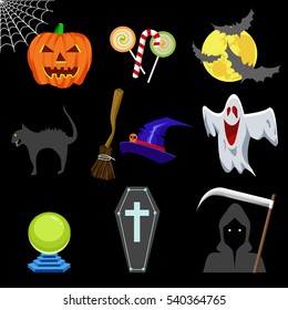 Halloween Icons Set 