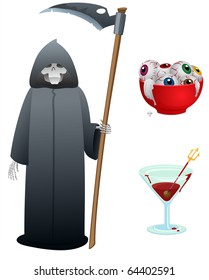 Halloween Icons Set 3-vector