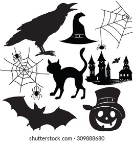 "Halloween icons set" for design