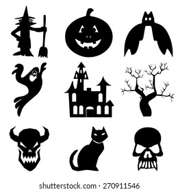 halloween icons set great for any use. Vector EPS10.