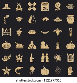 Halloween icons set. Simple style of 36 halloween vector icons for web for any design