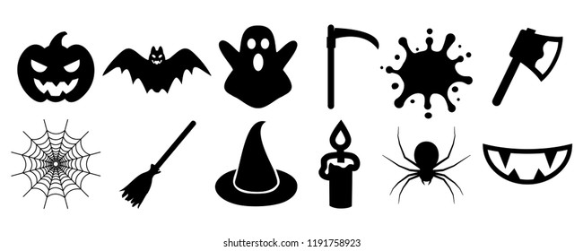 Halloween Icons Set - Stock Vector