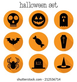 Halloween Icons Set - Vector EPS10