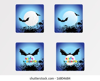 conjunto de iconos de halloween, fondo de pantalla vectorial