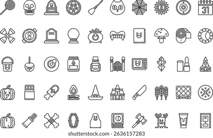 Halloween icons icons Simple vector icon. Illustration symbol design template for web mobile UI element. 