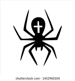 Halloween icons: thin monochrome icon set, black and white kit. Creepy and funny jack face, bat, lettering, spider web.
