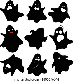 Halloween icons using vector format