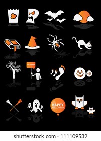 Halloween icons (vector)