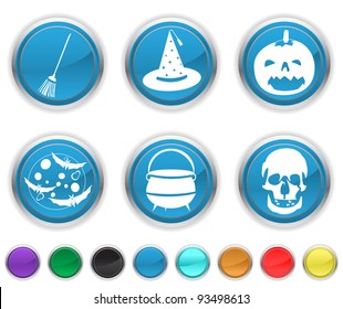 Halloween icons,each color icons is set on a different layer